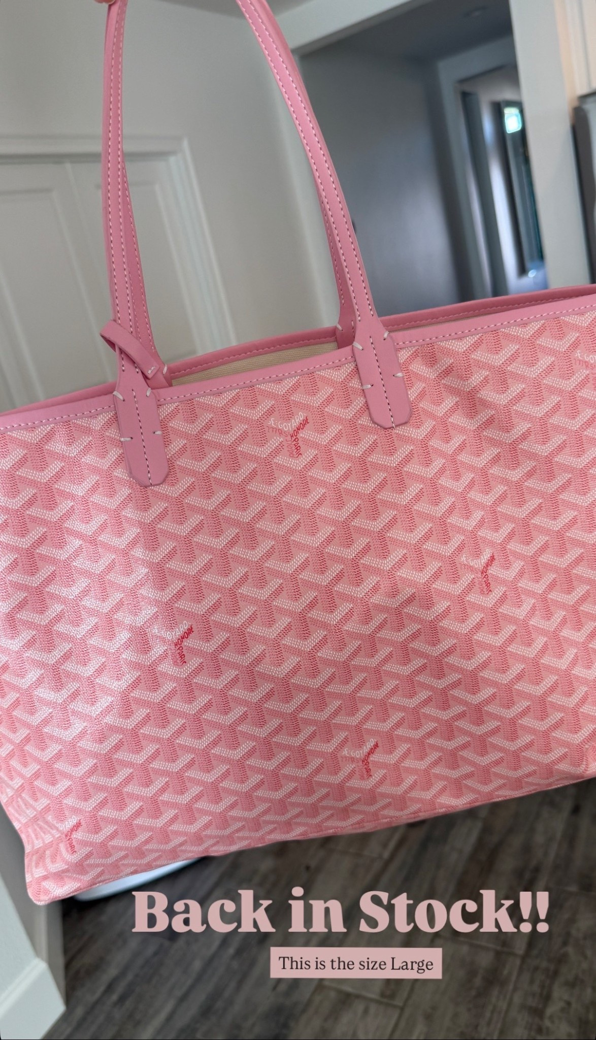 This is the Large and I just ordered the red! 
They sell out quickly or the link gets shut down so grab it asap!! Dupe Look for less Designer dupe Goyard The gate Prime find Amazon find Stylewithnosecrets #LTKItBag

#LTKTravel #LTKSaleAlert #LTKWorkwear