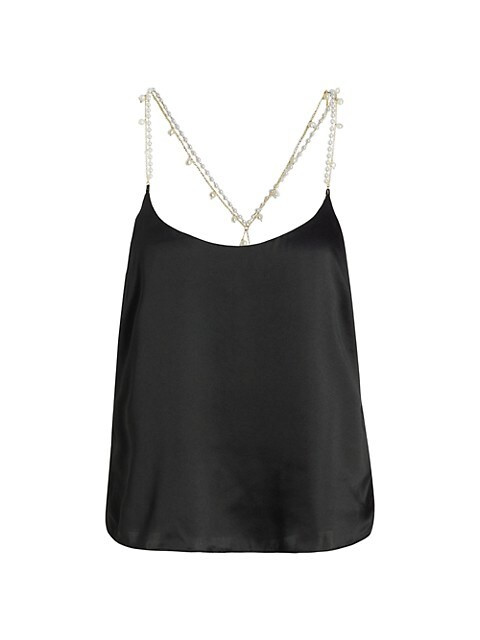 Renata Embellished Silk Charmeuse Camisole | Saks Fifth Avenue