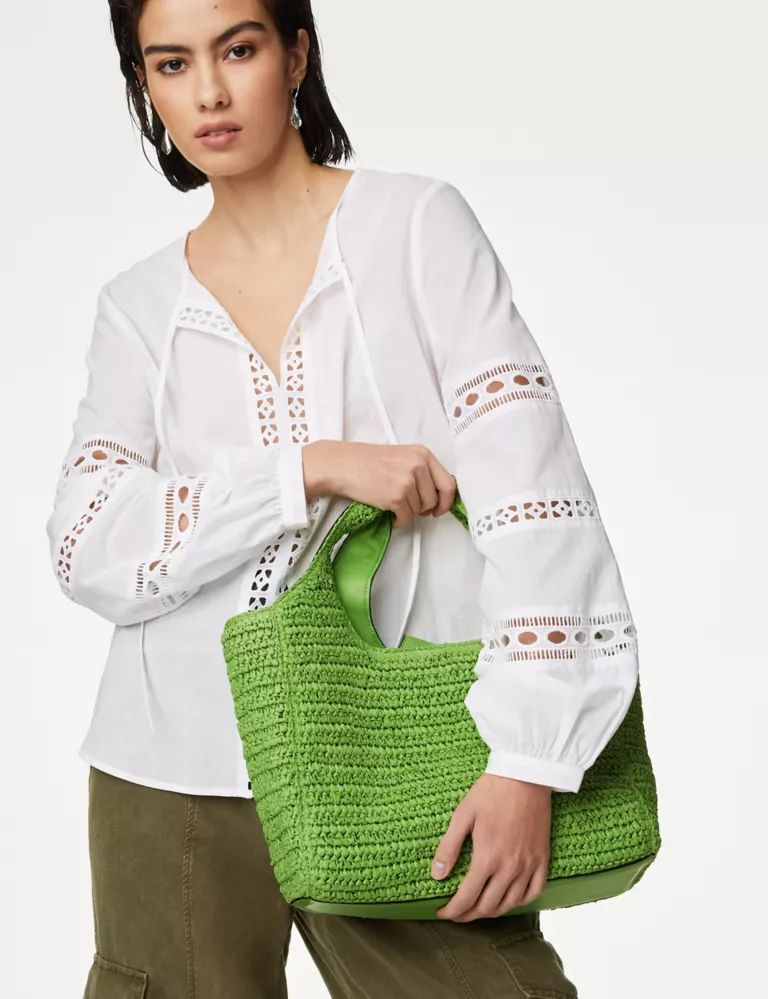 Straw Shoulder Bag | Marks & Spencer (UK)