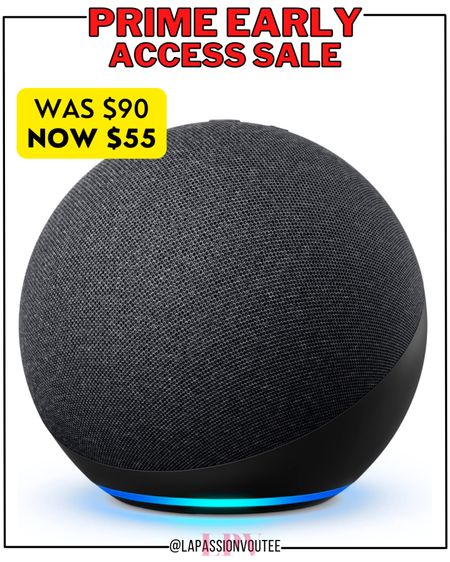 Amazon Prime Early Access Sale - Get these awesome deals!
Certified Refurbished Echo (4th Gen) | With premium sound, smart home hub, and Alexa | Charcoal


#LTKhome #LTKsalealert #LTKunder100