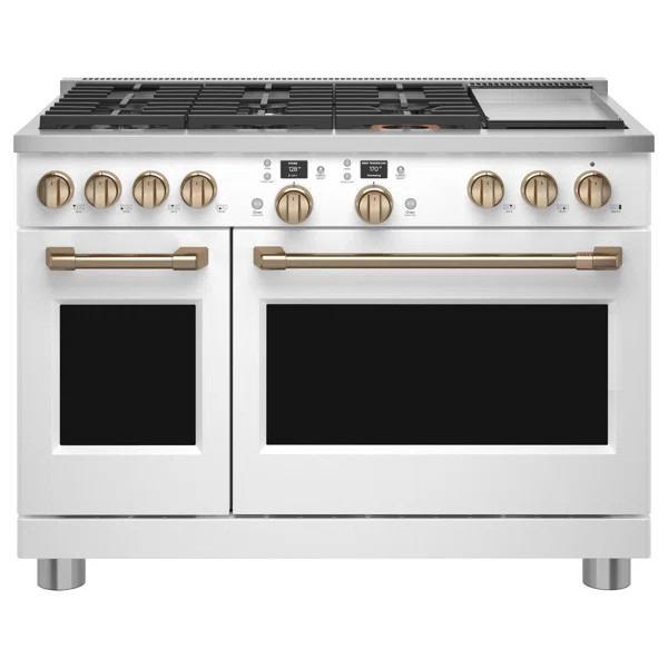 Café 48" Dual Fuel Sealed Burners Double Oven | Wayfair North America