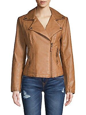 Classic Faux Leather Jacket | Saks Fifth Avenue OFF 5TH