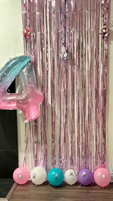 MJs birthday decor! 

UndeniablyElyse.com

Spidey & friends, 4th birthday, fourth, pink, balloons, ghost spider, tinsel, number balloon, Walmart finds, Amazon finds, pink party decor, pink birthday decorations

#LTKunder50 #LTKkids #LTKparties
