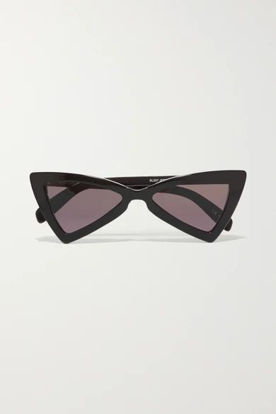 Saint Laurent - Cat-eye Acetate Sunglasses - Black | NET-A-PORTER (UK & EU)