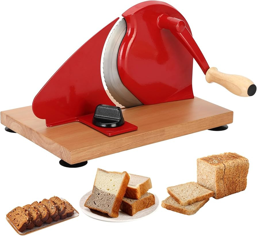 Classic Manual Bread Slicer,Manual Bread Slicer,Classic Hand Crank Home Bread Slicer,Manual Bread... | Amazon (US)
