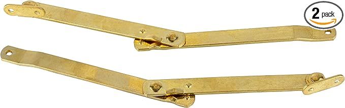 Heavy Duty Brass Plated Lid Stay | Lid Support Hinges for Drop Front Desk, Trunk, Chest | M-108 | Amazon (US)