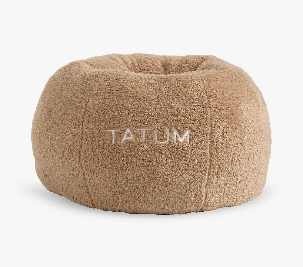 Anywhere Beanbag, Oatmeal Cozy Sherpa Slipcover Only | Pottery Barn Kids
