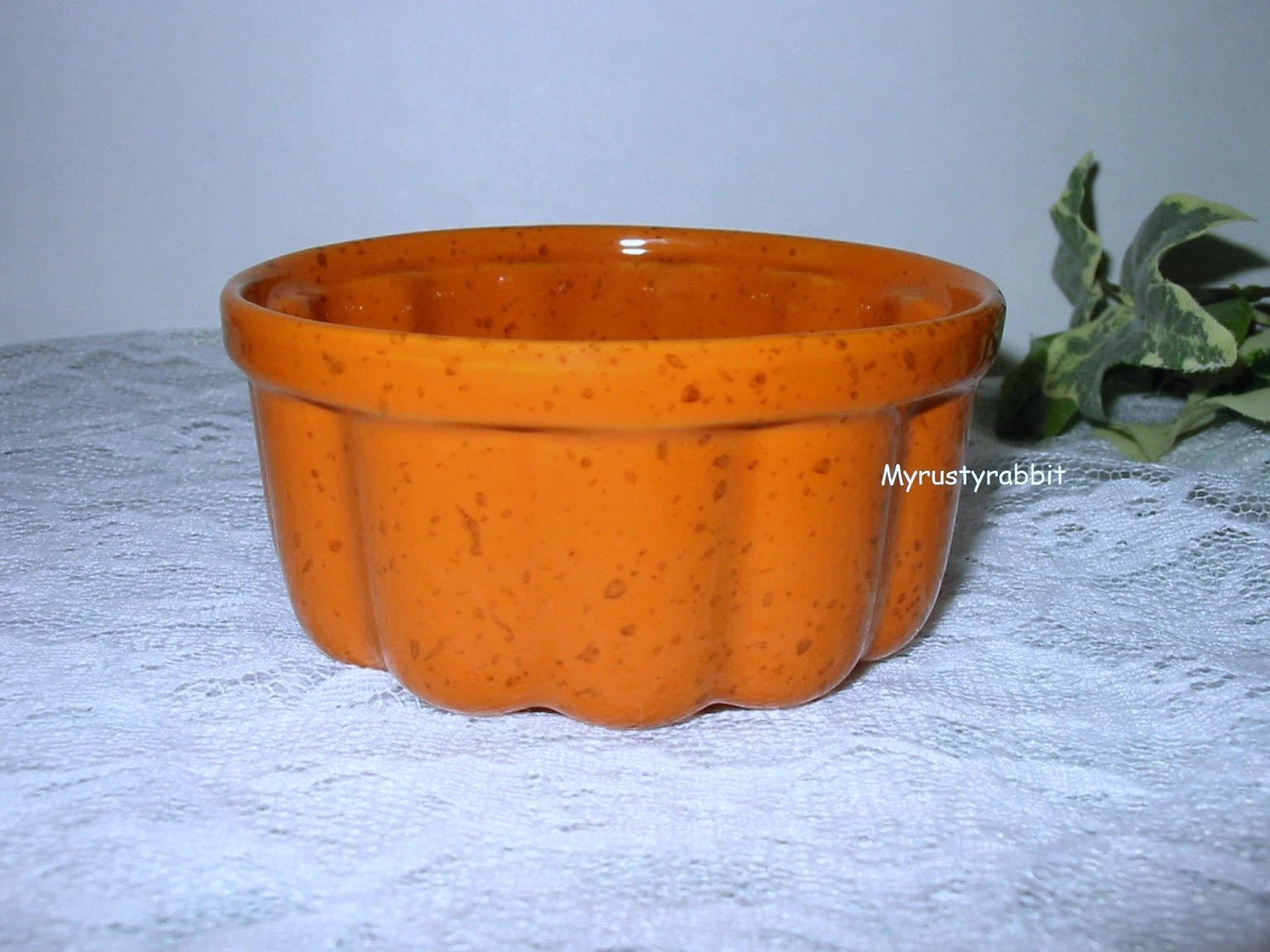10 Strawberry Street Orange Pumpkin Ramekins - Ceramic Bakeware - Set of 4 NEW | eBay US