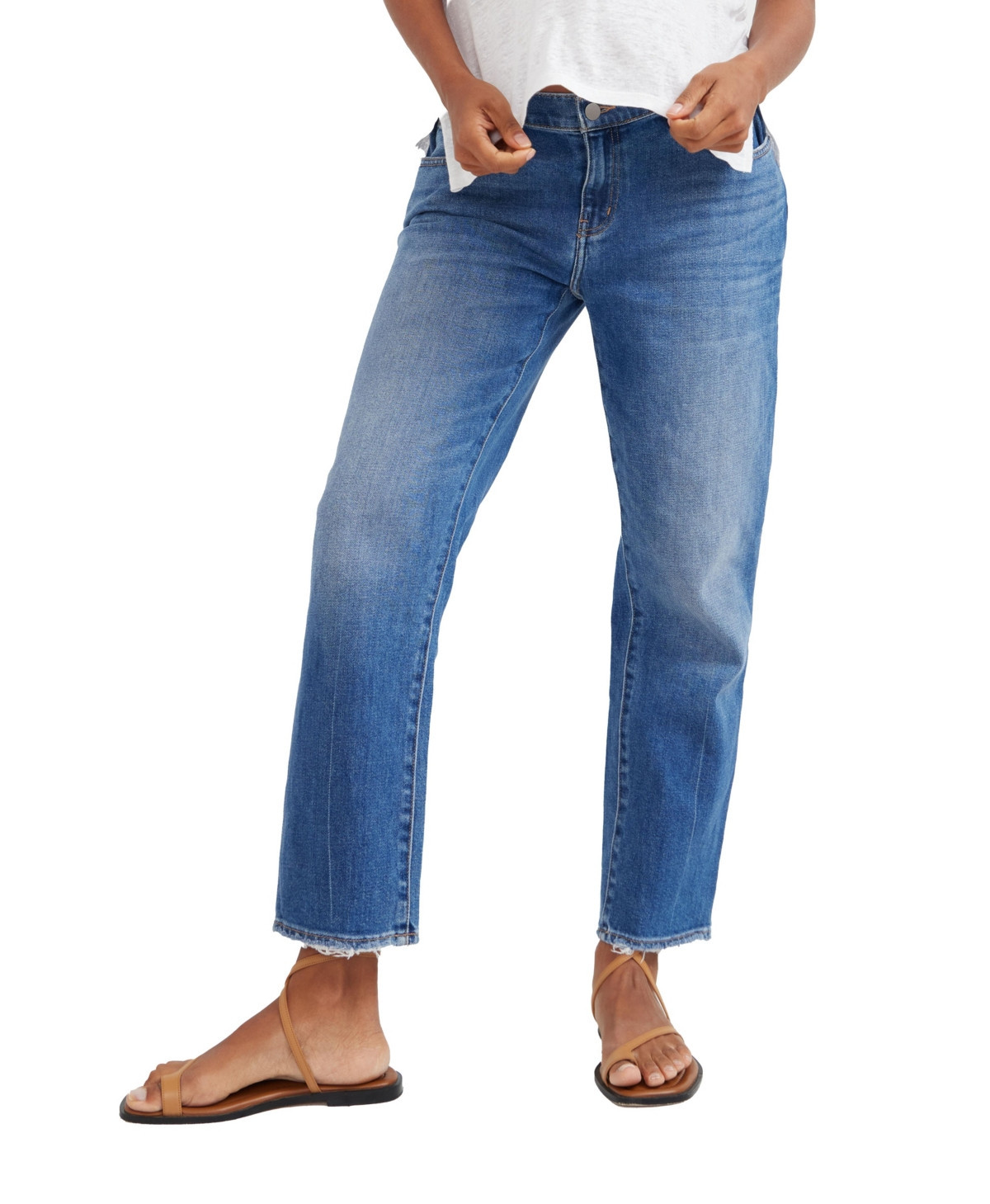 Hatch Collection The Under the Bump Boyfriend Maternity Jean - Indigo | Macy's