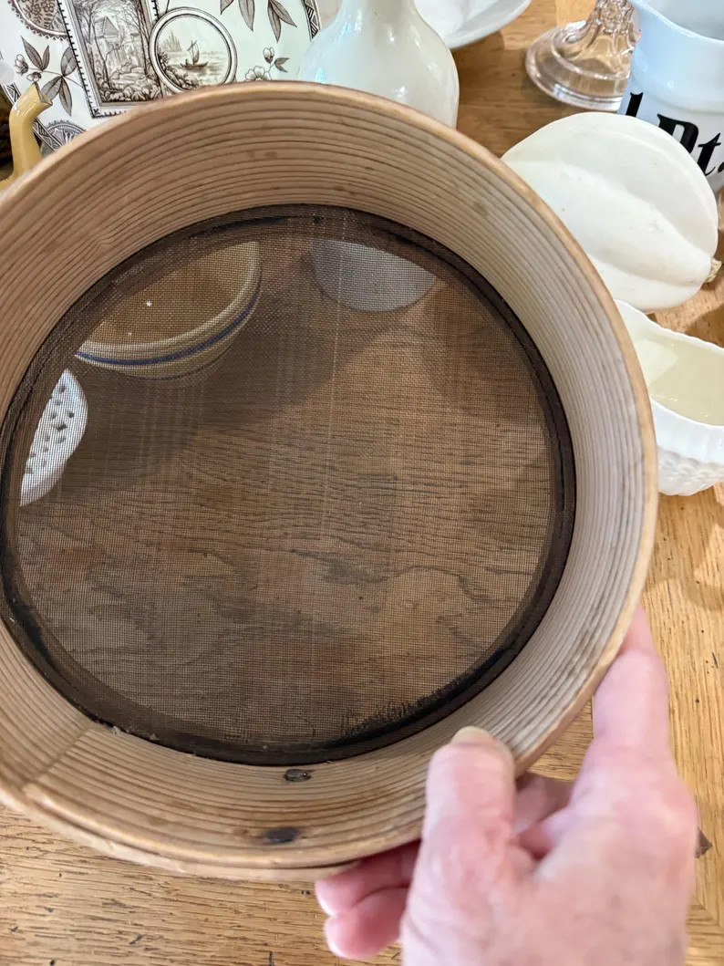 Vintage Wooden Grain Sifter - Etsy | Etsy (US)