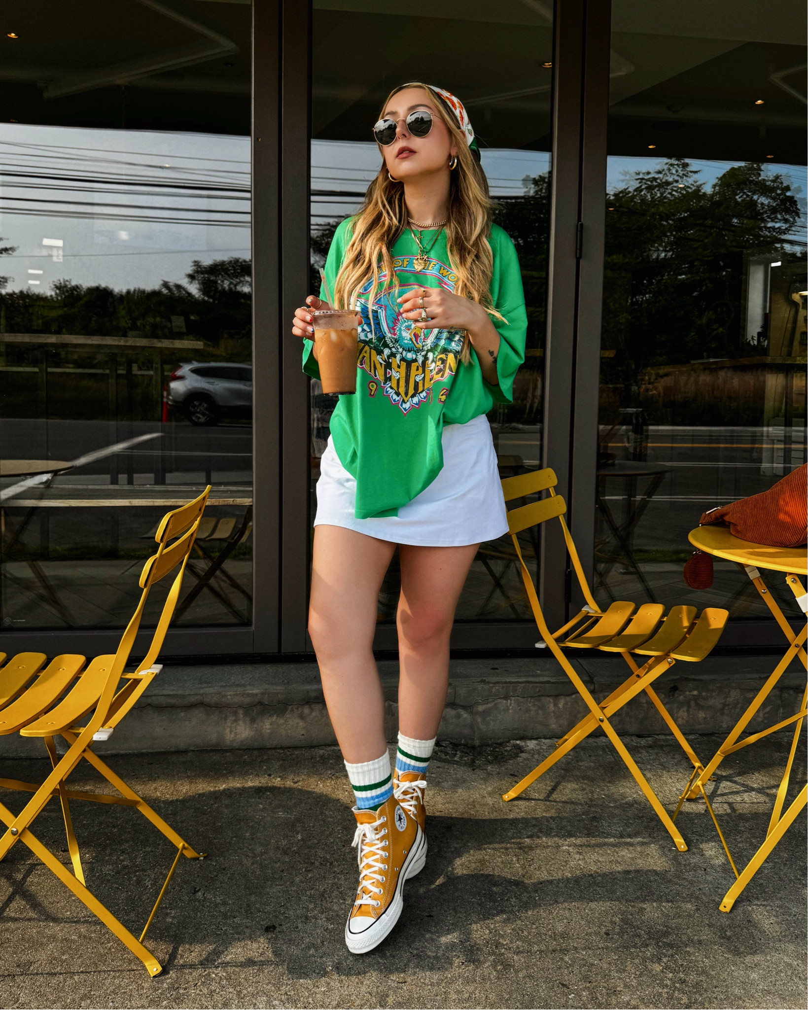 Wearing a size S in the Skort and I have a 28” waist!

Code Nicole15 for $$ off the tshirt 

#LTKStyleTip #LTKFindsUnder50 #LTKSummerEdit