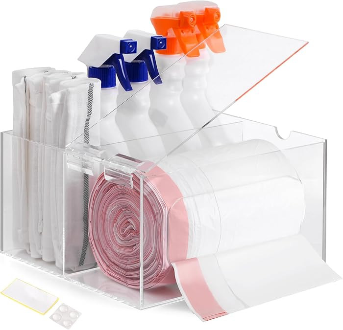 Storage Standard Trash Bag Kitchen and Bathroom Organizer - Large Garbage Bag Under Sink Dispense... | Amazon (US)