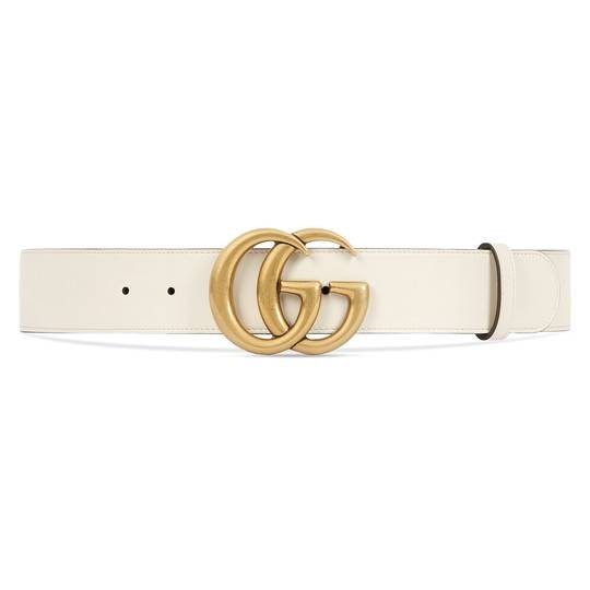 Leather belt with Double G buckle | Gucci (US)