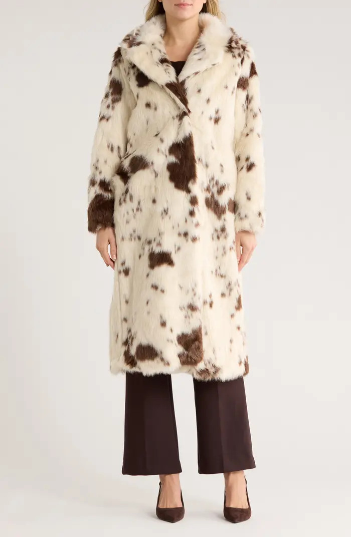 Print Faux Fur Coat | Nordstrom Rack