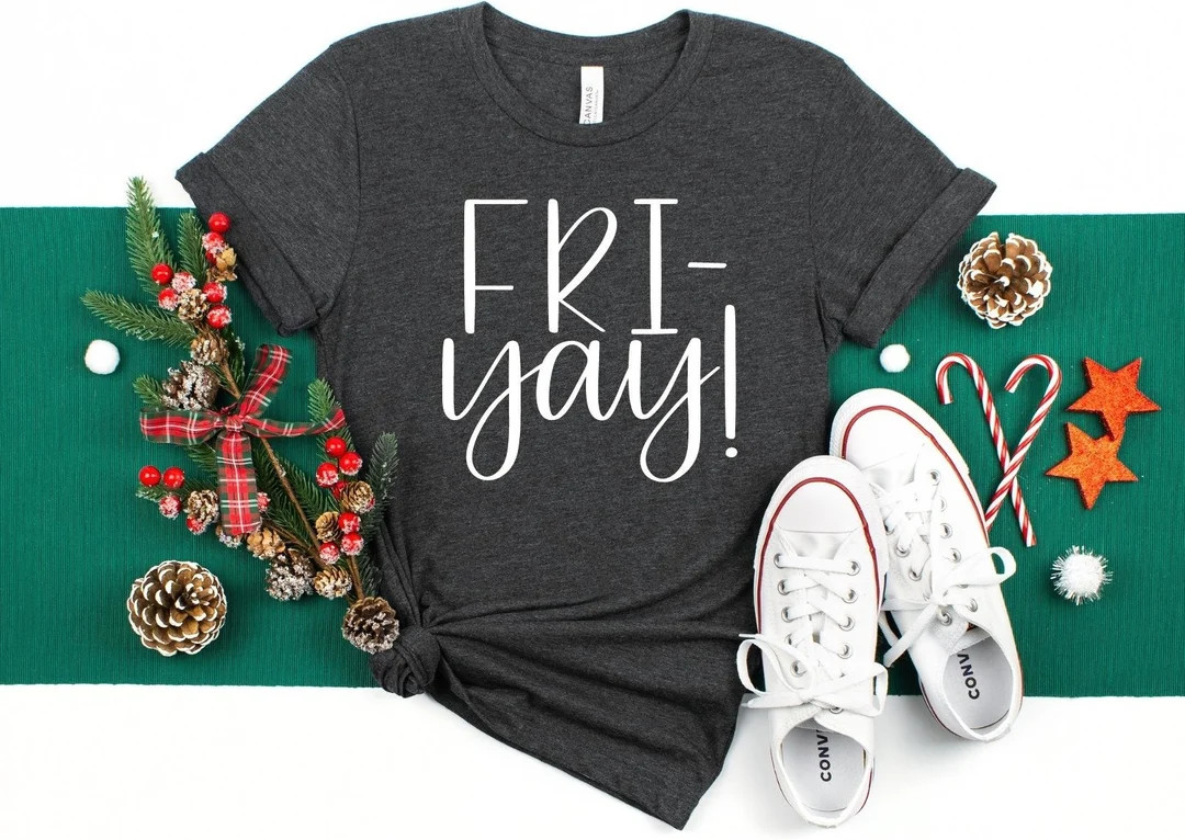 Fri-Yay Shirt - Teacher Shirt - Mom Shirt - Fun Tee - Fun Friday-Friyay Shirt - Friday Shirt - Gi... | Etsy (US)