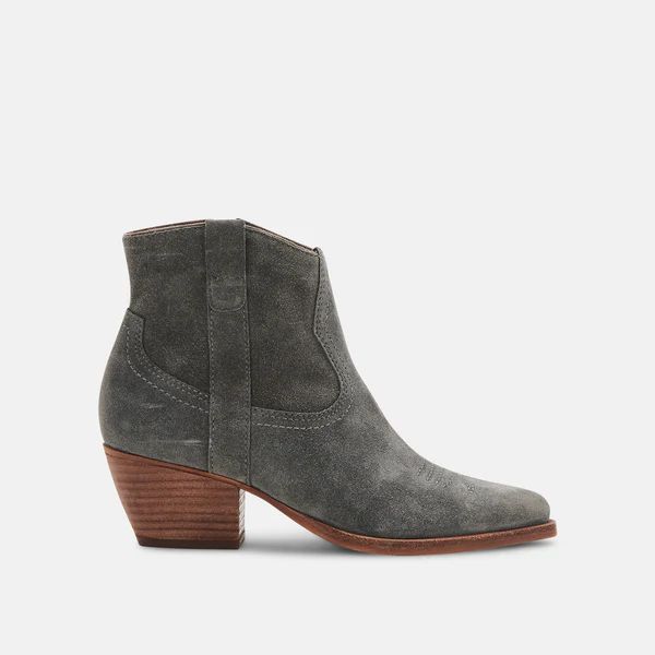 SILMA BOOTIES IN GREY SUEDE | DolceVita.com