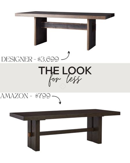 Designer inspired dining table - the look for less!

Amazon, Rug, Home, Console, Amazon Home, Amazon Find, Look for Less, Living Room, Bedroom, Dining, Kitchen, Modern, Restoration Hardware, Arhaus, Pottery Barn, Target, Style, Home Decor, Summer, Fall, New Arrivals, CB2, Anthropologie, Urban Outfitters, Inspo, Inspired, West Elm, Console, Coffee Table, Chair, Pendant, Light, Light fixture, Chandelier, Outdoor, Patio, Porch, Designer, Lookalike, Art, Rattan, Cane, Woven, Mirror, Arched, Luxury, Faux Plant, Tree, Frame, Nightstand, Throw, Shelving, Cabinet, End, Ottoman, Table, Moss, Bowl, Candle, Curtains, Drapes, Window, King, Queen, Dining Table, Barstools, Counter Stools, Charcuterie Board, Serving, Rustic, Bedding, Hosting, Vanity, Powder Bath, Lamp, Set, Bench, Ottoman, Faucet, Sofa, Sectional, Crate and Barrel, Neutral, Monochrome, Abstract, Print, Marble, Burl, Oak, Brass, Linen, Upholstered, Slipcover, Olive, Sale, Fluted, Velvet, Credenza, Sideboard, Buffet, Budget Friendly, Affordable, Texture, Vase, Boucle, Stool, Office, Canopy, Frame, Minimalist, MCM, Bedding, Duvet, Looks for Less

#LTKSeasonal #LTKhome #LTKFind