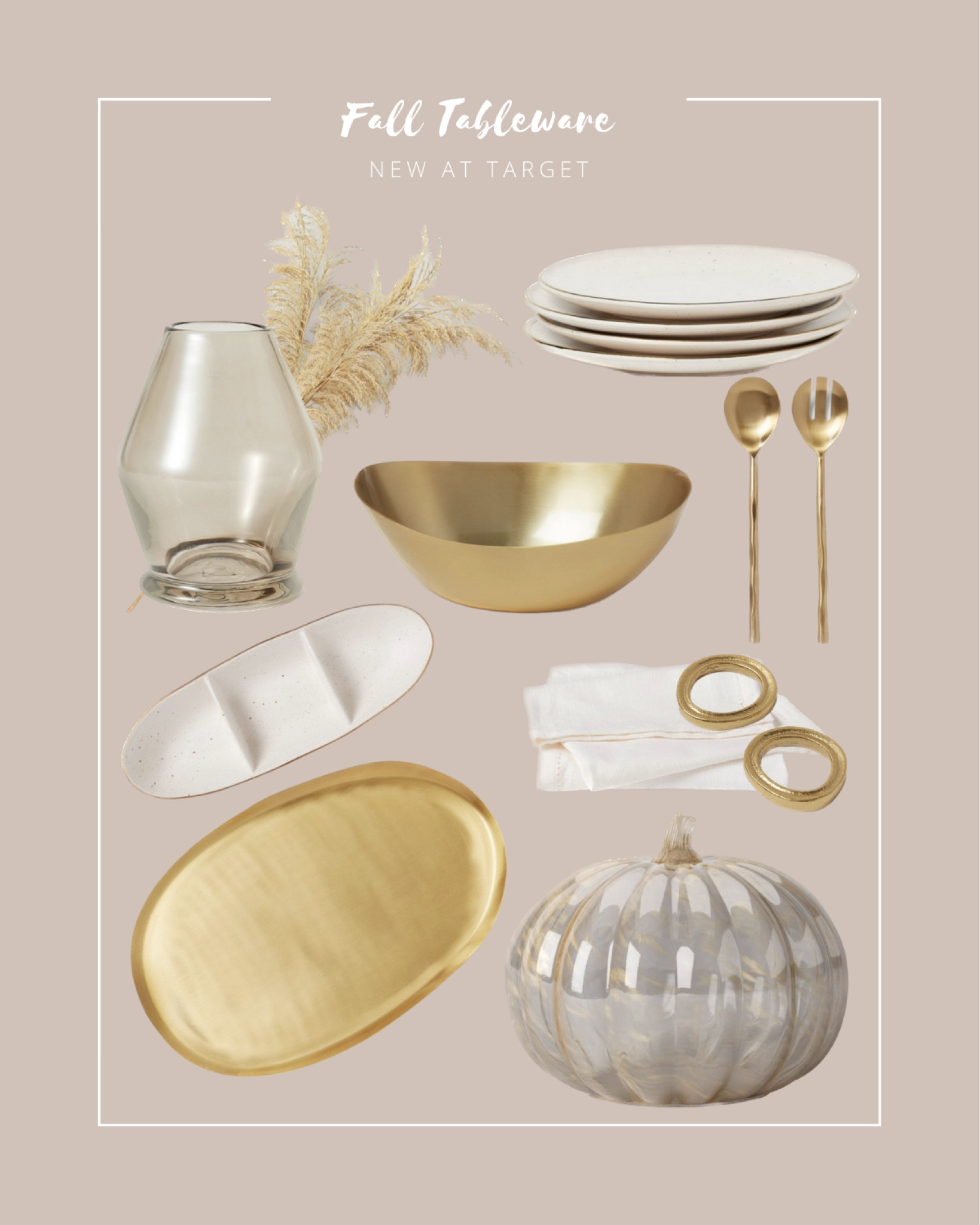 New gold plated tableware from target! Loving this classic vibe for fall parties ✨

Table decor, home decor, hosting 

#LTKparties #LTKFind #LTKhome