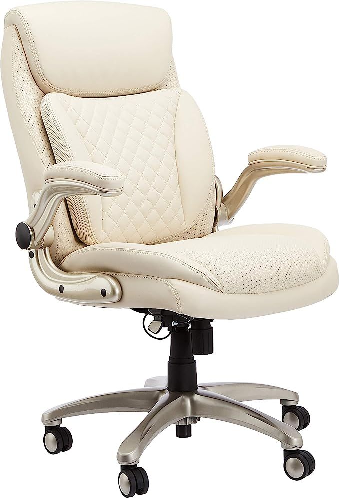 AmazonCommercial Ergonomic Executive Office Desk Chair with Flip-up Armrests - Adjustable Height,... | Amazon (US)