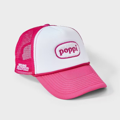 Adult Poppi Serving Flavor Trucker Graphic Hat - Pink | Target