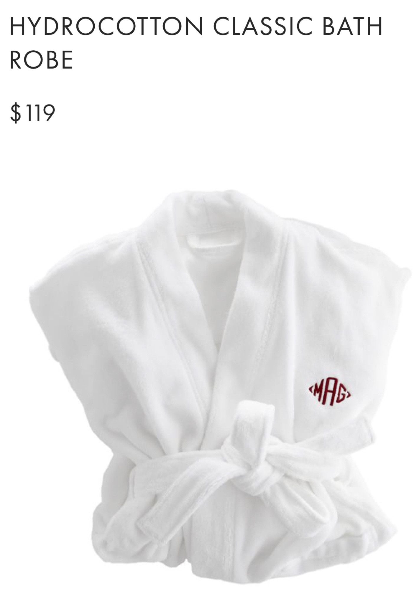 Made from 100% ultra-long staple, 600-gram Turkish Aegean cotton, this quick-drying and wonderfully plush towel is distinguished by incredible softness and superior absorbency. Get that feeling of decadent spa-like luxury, personalized just for you with an embroidered monogram.

 

• XS/S, M/L

• See product info for size chart

• 100% Turkish Hydrocotton.

• The cotton used to make these towels is part of the Better Cotton Initiative (BCI). The Better Cotton Initiative trains farmers to care for the environment and respect workers’ rights and wellbeing. BCI cotton is not physically traceable to final products.

• STANDARD 100 by OEKO-TEX® Certified: tested for 350+ harmful substances to keep you and your family safe from chemicals common to textile manufacturing.

• Machine wash, do not use bleach, tumble dry low.

• Made in Turkey.

• Monogramming is embroidered.

#LTKhome #LTKGiftGuide #LTKmens