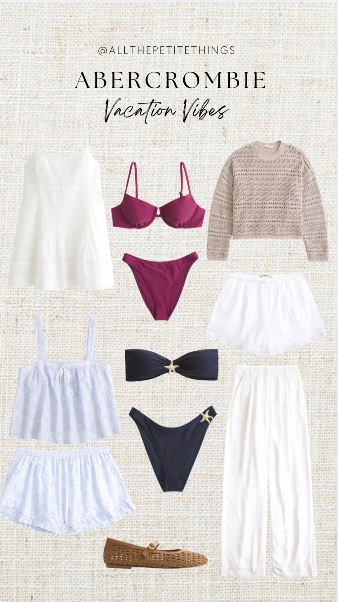 The perfect vacation wardrobe from Abercrombie & Fitch ☀️ 🏝️ 

#LTKPetite #LTKSwim #LTKTravel