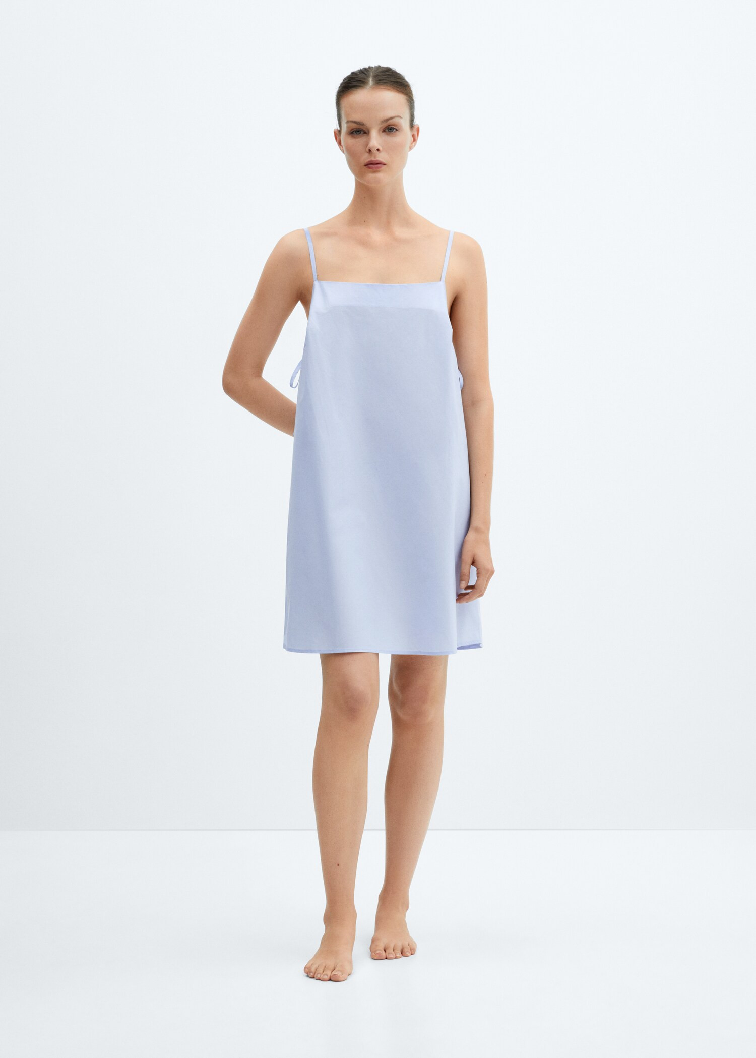 Chemise de nuit 100 % coton | MANGO (FR)