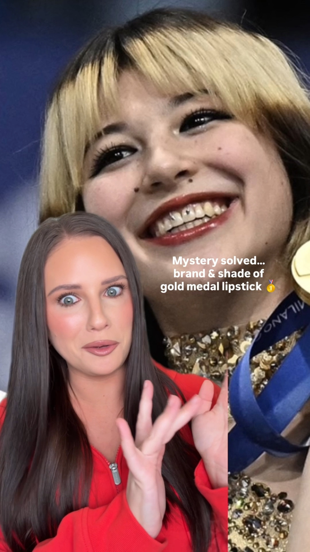 Olympic gold medal lipstick - Rare Beauty shade delight 

#LTKBeauty