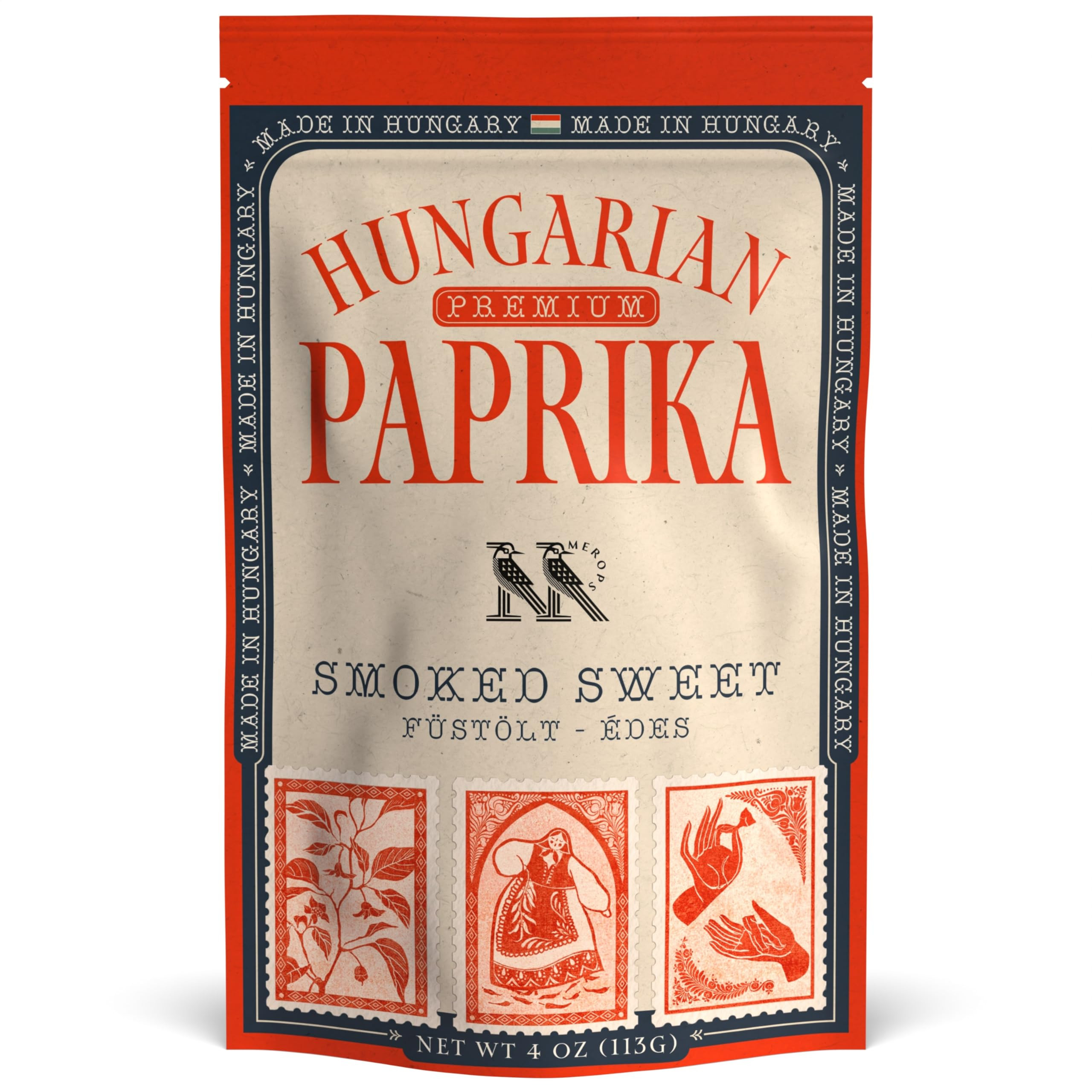 Premium SMOKED SWEET Hungarian Paprika Powder (4 oz) - Non-GMO - Vibrant Deep Red Color - Origin:... | Amazon (US)