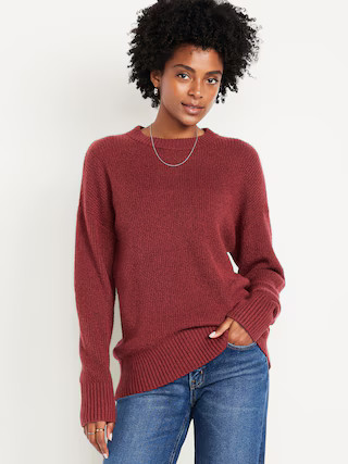 SoSoft Crew-Neck Tunic Sweater | Old Navy (US)