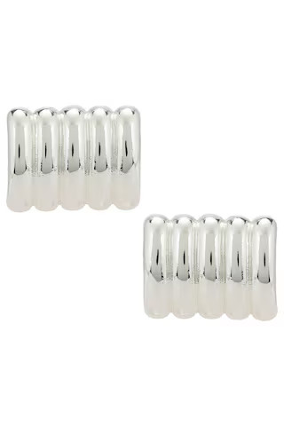 Heaven Mayhem Clemmie Stud Earrings in Silver from Revolve.com | Revolve Clothing (Global)