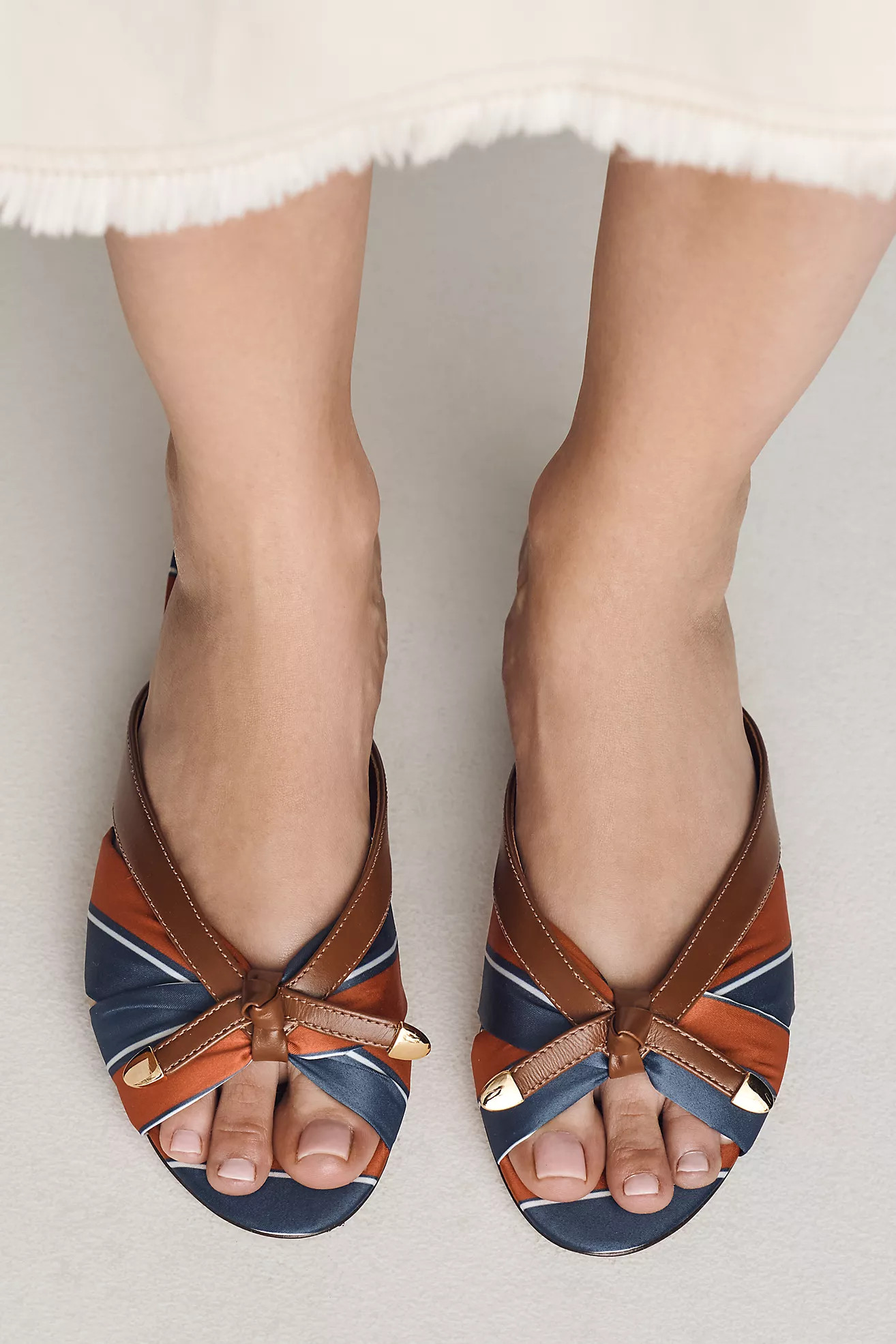 Knotted Slip-On Block Heels | Anthropologie (US)