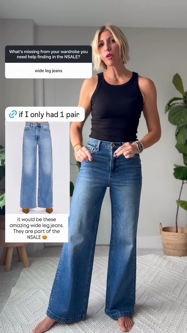 If I I only had 1 pair of jeans in my wardrobe - 
it would be these 
amazing wide leg jeans.
They are part of the 
 NSALE 😍

#LTKSaleAlert #LTKstorytime #LTKootd