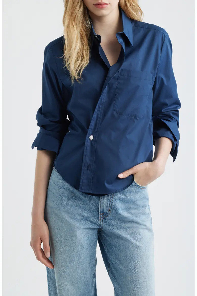 Relaxed Button-Up Wrap Shirt (Women) | Nordstrom | Nordstrom