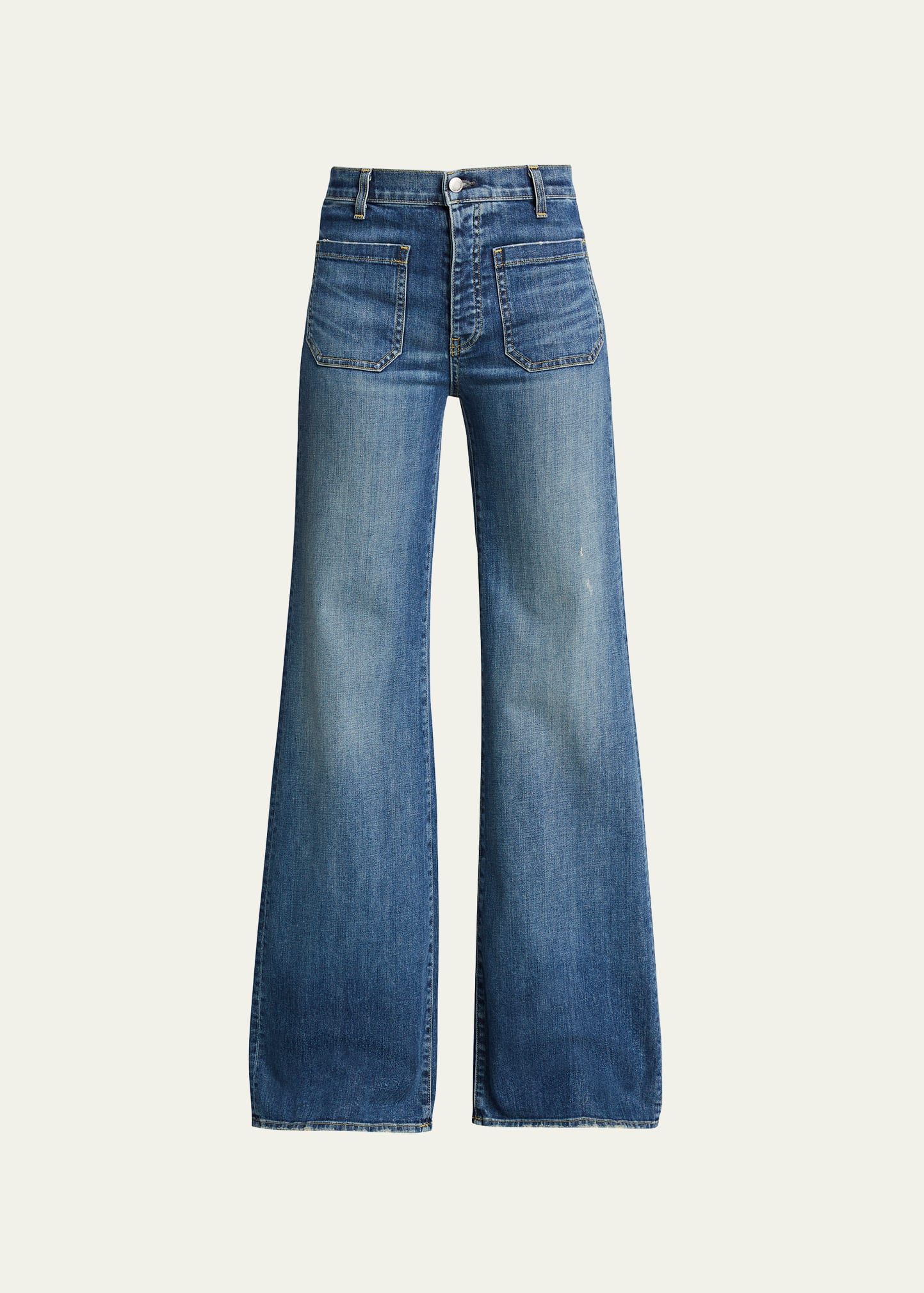 Nili Lotan Florence Denim Flare-Leg Jeans | Bergdorf Goodman