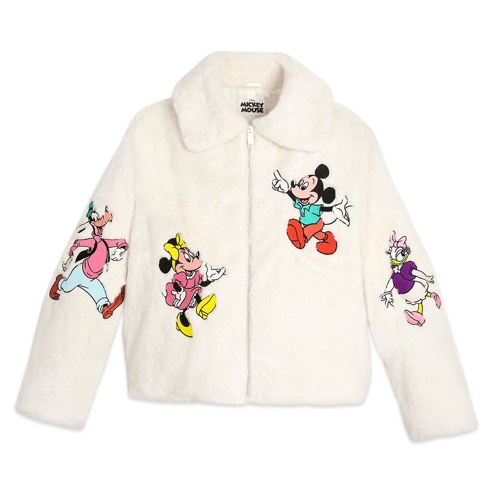 Mickey Mouse and Friends Faux Fur Jacket for Adults | Disney Store