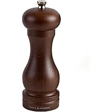 COLE & MASON Capstan Wood Pepper Grinder - Wooden Mill Includes Precision Mechanism, 6.5 inch | Amazon (US)