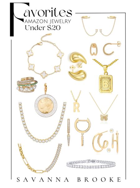 All my favorite amazon jewelry! All but one piece is actually under $15! Great quality. Honest review on each piece on my blog https://www.savannabrooke.com/2023/12/amazon-favorites-jewelry-under-20.html?m=1 

#LTKfindsunder50 #LTKGiftGuide #LTKsalealert