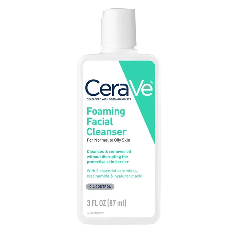 CeraVe Travel Size Foaming Facial Cleanser for Normal to Oily Skin, 3 fl oz | Walmart (US)