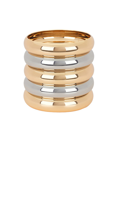 Bangles Set Of 5 in Mixed Metal | Revolve Clothing (Global)