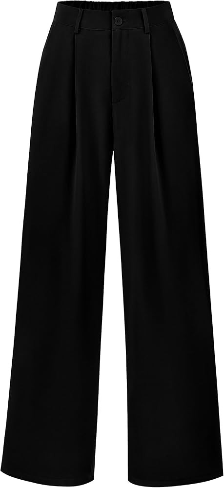 PRETTYGARDEN High Waisted Wide Leg Pants Work Pant Trousers | Amazon (US)