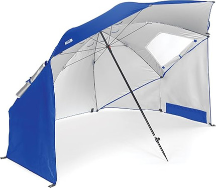 Click for more info about Sport-Brella Vented SPF 50+ Sun and Rain Canopy Umbrella for Beach and Sports Events (8-Foot)