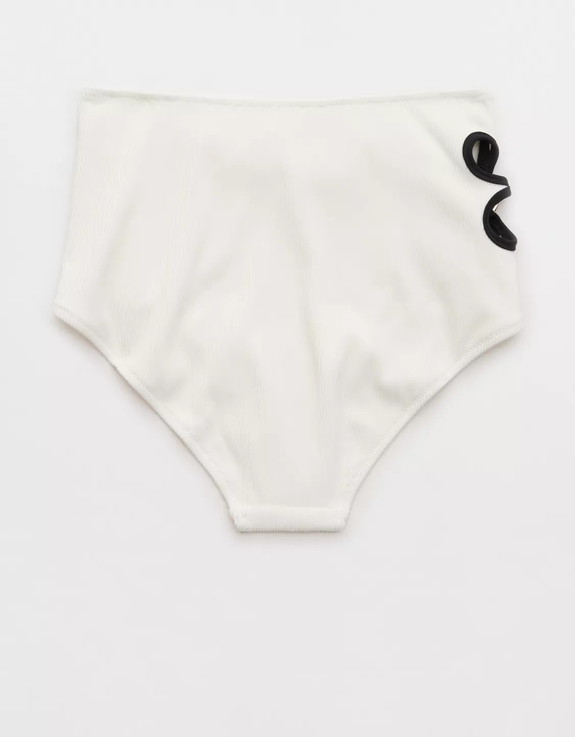 Aerie Daisy High Rise Full Coverage Ribbed Bikini Bottom | Aerie