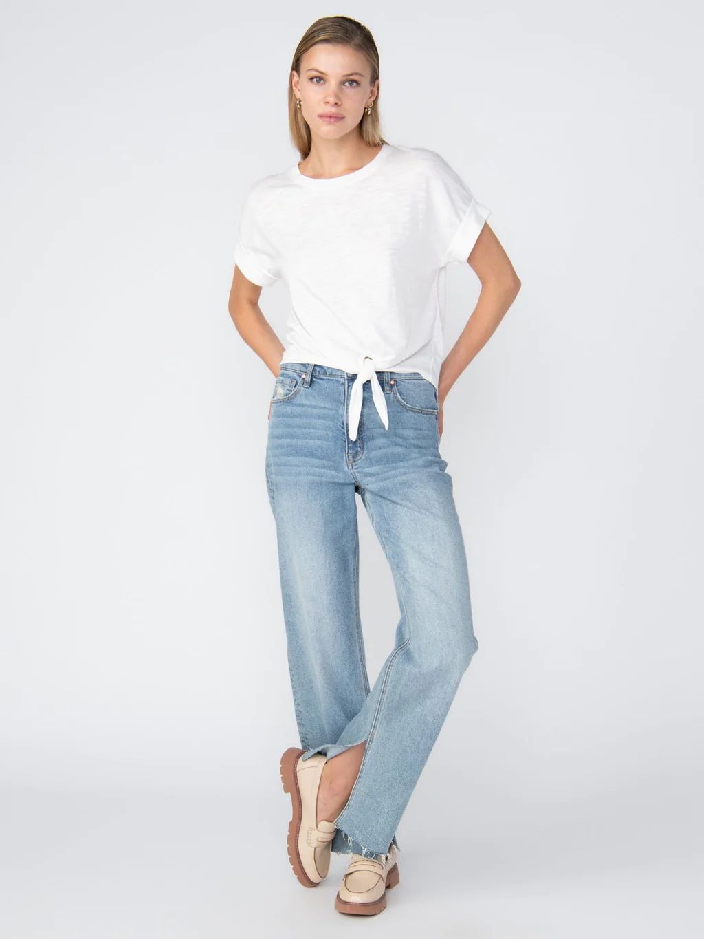 Flashback Wide Leg Jean Blue Haze | Sanctuary Clothing