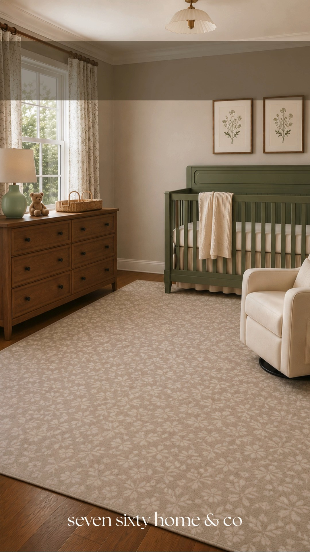 This nursery feels calm, collected, and beautifully timeless with its warm neutrals, soft sage crib, classic wood dresser, and cozy layered textures. I love creating rooms that feel high-end and intentional while still being completely shoppable — and every piece in this space is from Wayfair.

Wayfair nursery decor, warm neutral nursery, sage crib nursery, traditional nursery inspiration, cozy cottage nursery, layered baby room decor, timeless nursery style, designer inspired baby room, warm wood dresser nursery, calming nursery ideas, elegant nursery decor, cottage inspired interiors, cozy gathered home, neutral nursery inspiration, whimsical traditional nursery, family home interiors, nursery styling ideas, soft layered textures, collected nursery aesthetic, warm cozy baby room 

 #LTKHome #LTKBaby #LTKKids
