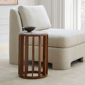 Ophelia Marble Drink Table (12") | West Elm (US)