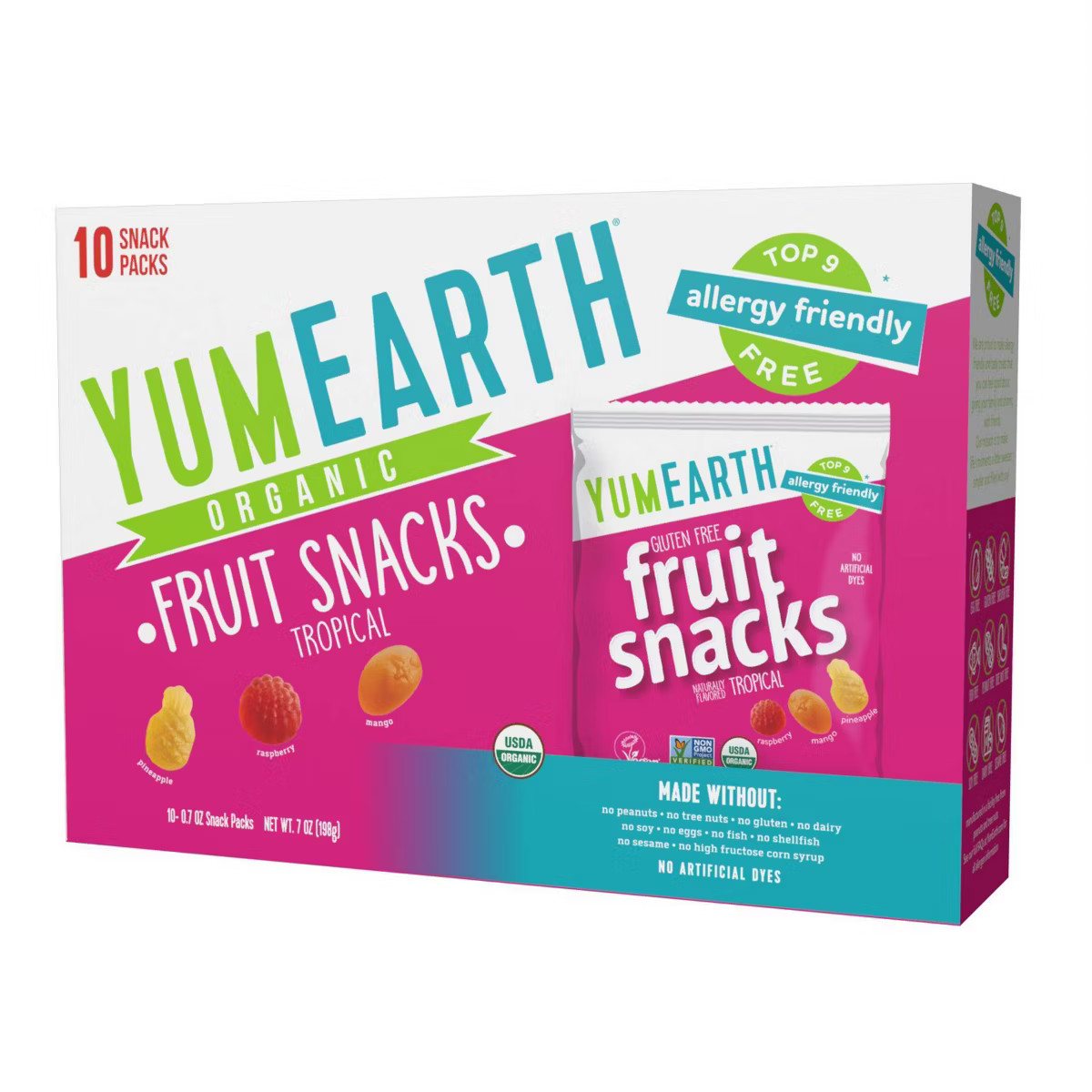 YumEarth Tropical Fruit Snacks - 7oz/10ct | Target