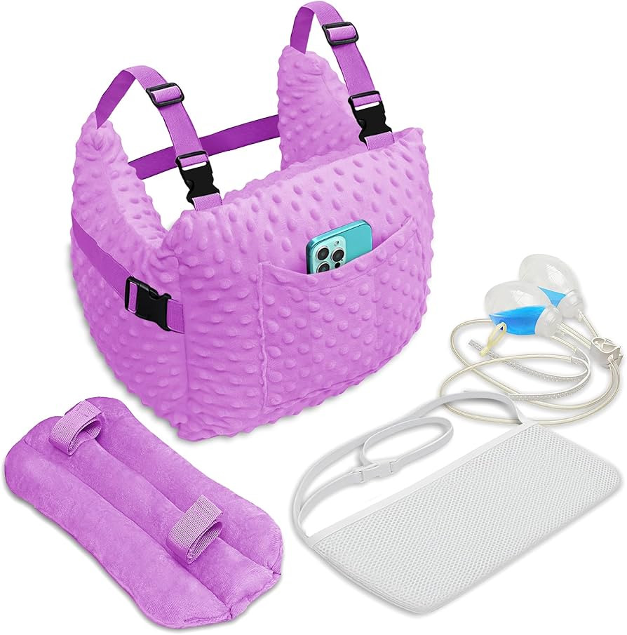 Zomaple Mastectomy Pillow with Strap, Seat Belt Cover & Shower Lanyard - Post Surgery Pillow, Bre... | Amazon (US)