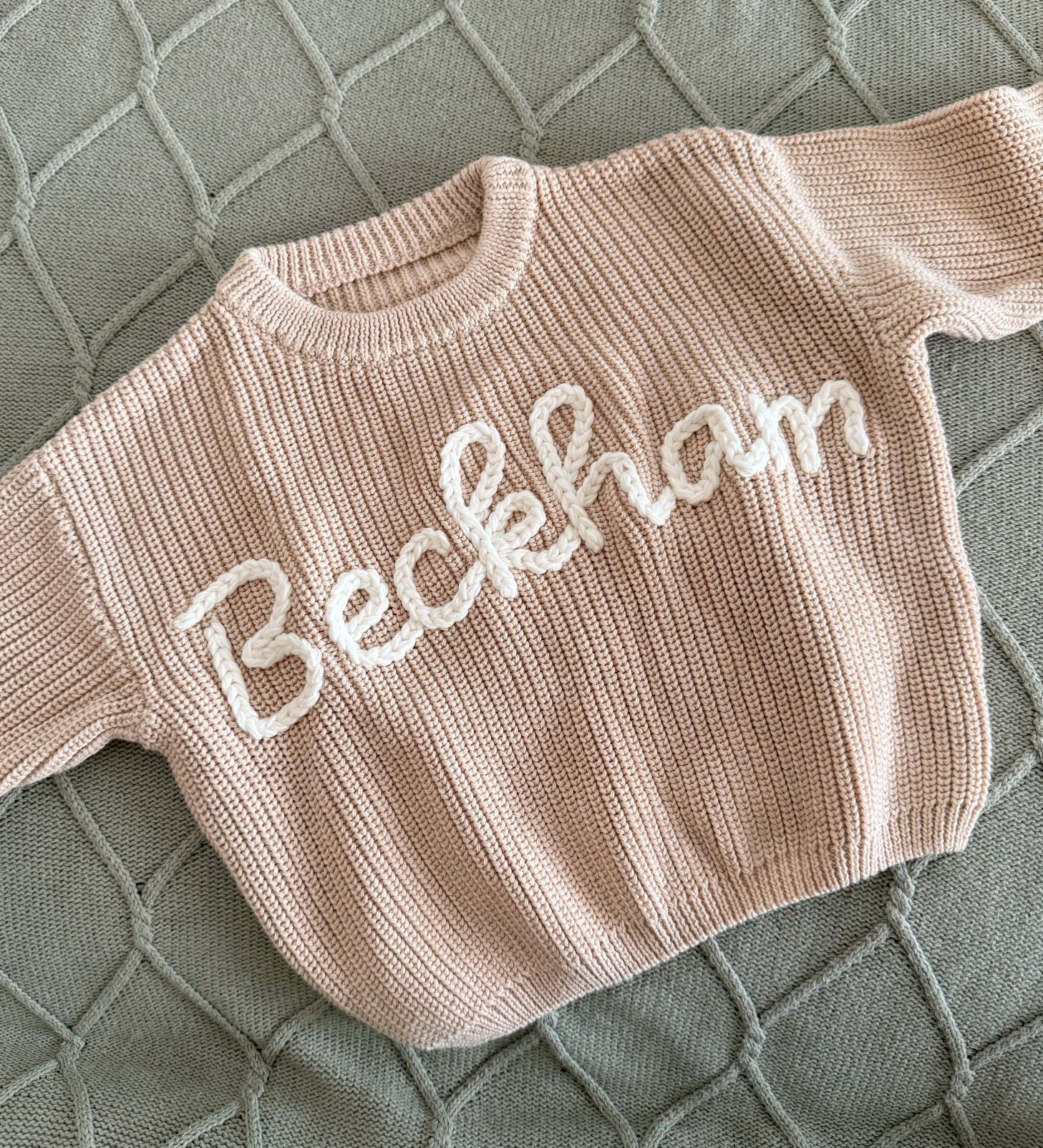 Using this for his 1-12 month monthly growth photos! 
You order a larger size 12 / 12-18 months and they grow into it 🥺♥️


Baby newborn photos 
Name announcement 
Knit sweater personalized gift idea baby shower, gender neutral boy girl
Etsy  

#LTKBaby #LTKBump #LTKmomlife