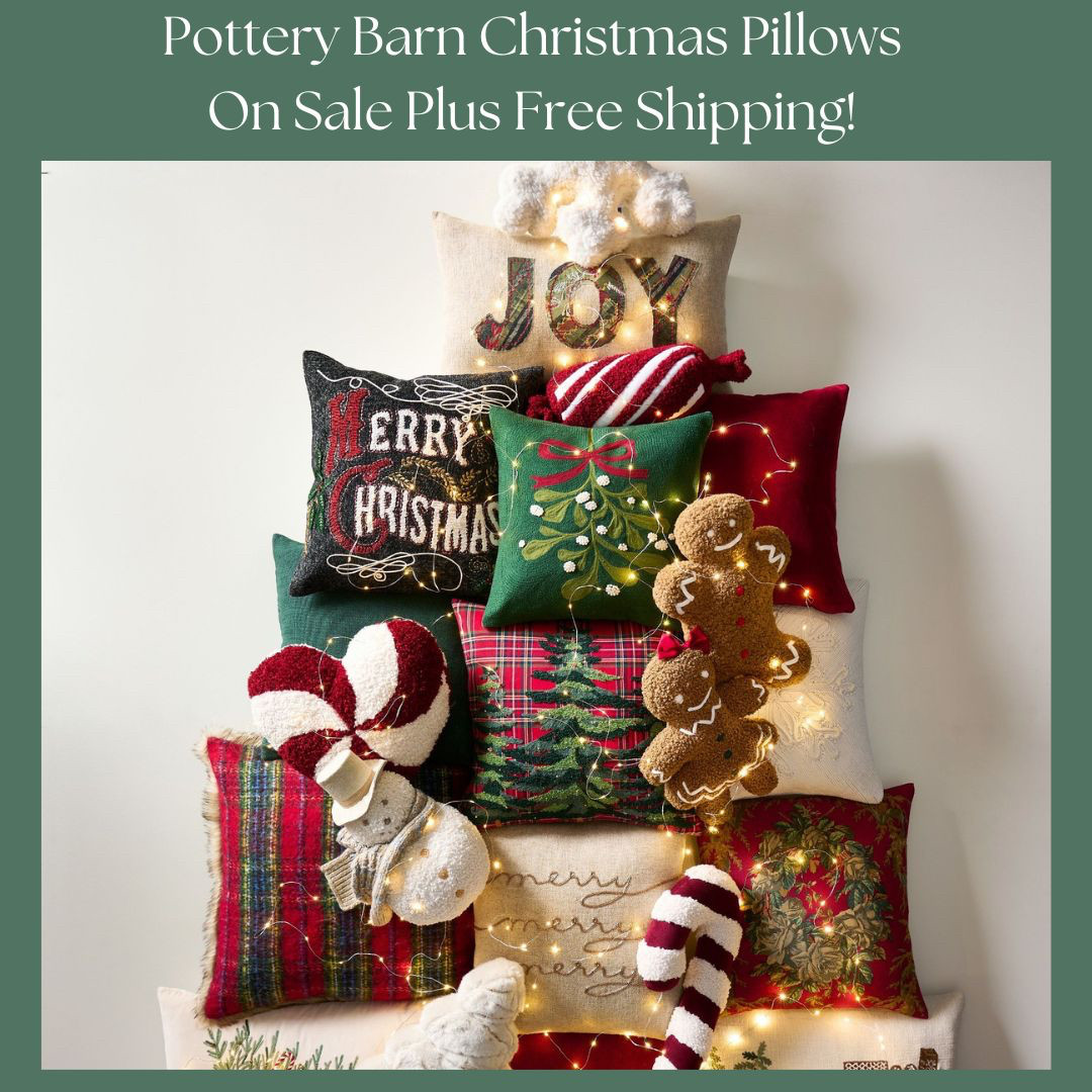 Pottery Barn Christmas Pillows on Sale plus free shipping! 

 #LTKGiftGuide #LTKHoliday #LTKSeasonal